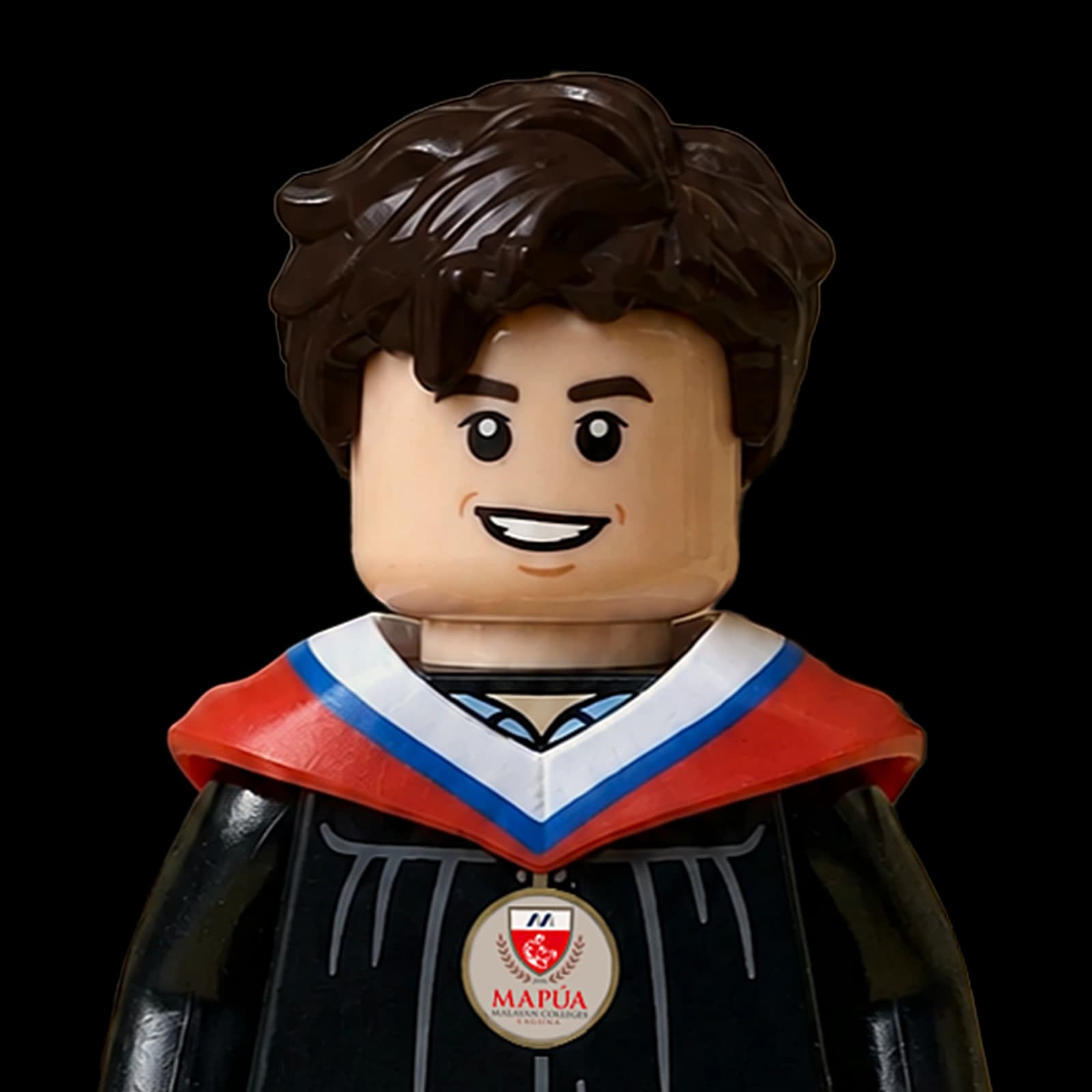 LEGO-style graduate representing Rafael.